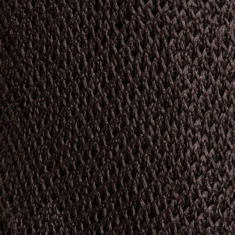 Pre Owned Loro Piana Brown Linen & Silk Knit Open Front Cardigan S