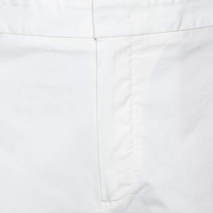Loro Piana White Cotton Straight Pants M Loro Piana | TLC