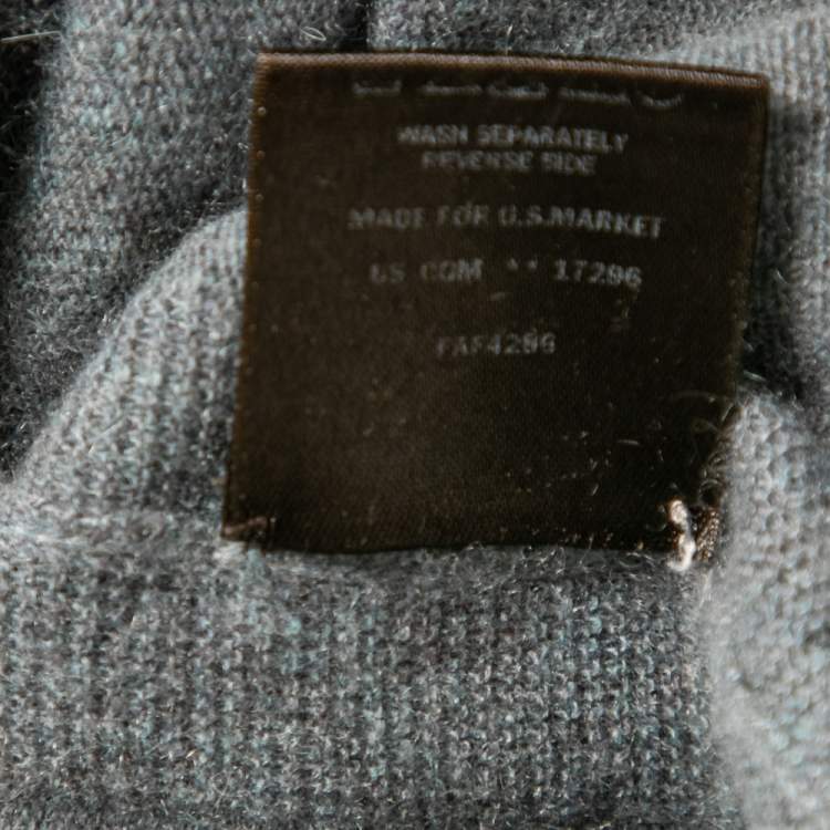 Pre Owned Loro Piana Grey Cashmere Short Sleeve T-Shirt S