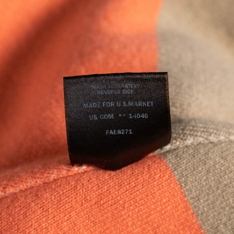 Pre Owned Loro Piana Beige Cashmere Drop Shoulder Zip Front Hooded Jacket M