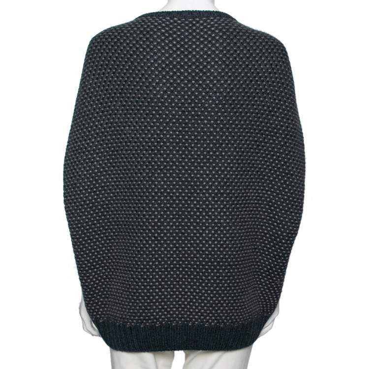Pre Owned Loro Piana Blue Cashmere Knit Sweater M