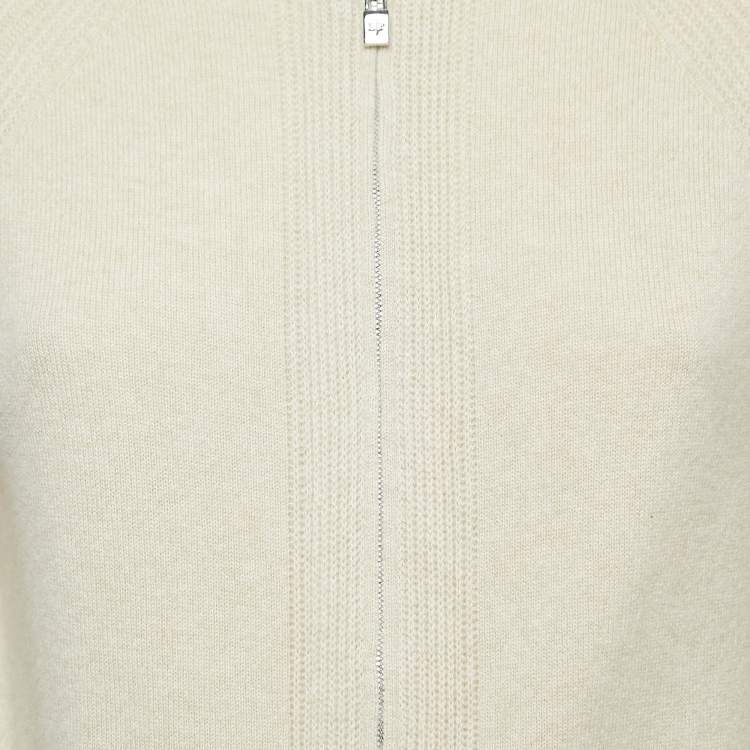 Pre Owned Loro Piana Beige Cashmere Sweatshirt Joggers Set S
