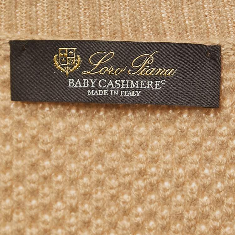 Pre Owned Loro Piana Brown Baby Cashmere Sweater XS