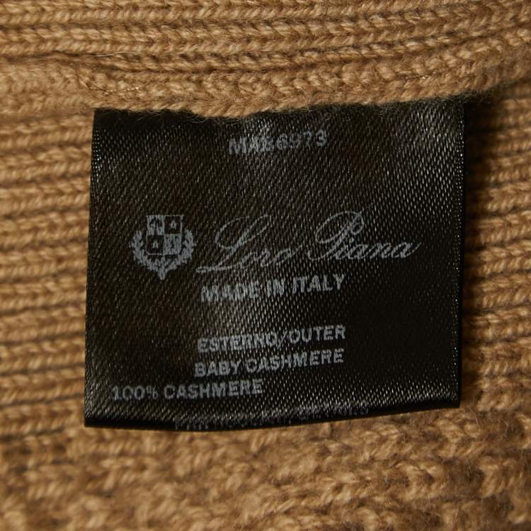 Pre Owned Loro Piana Brown Baby Cashmere Sweater XS