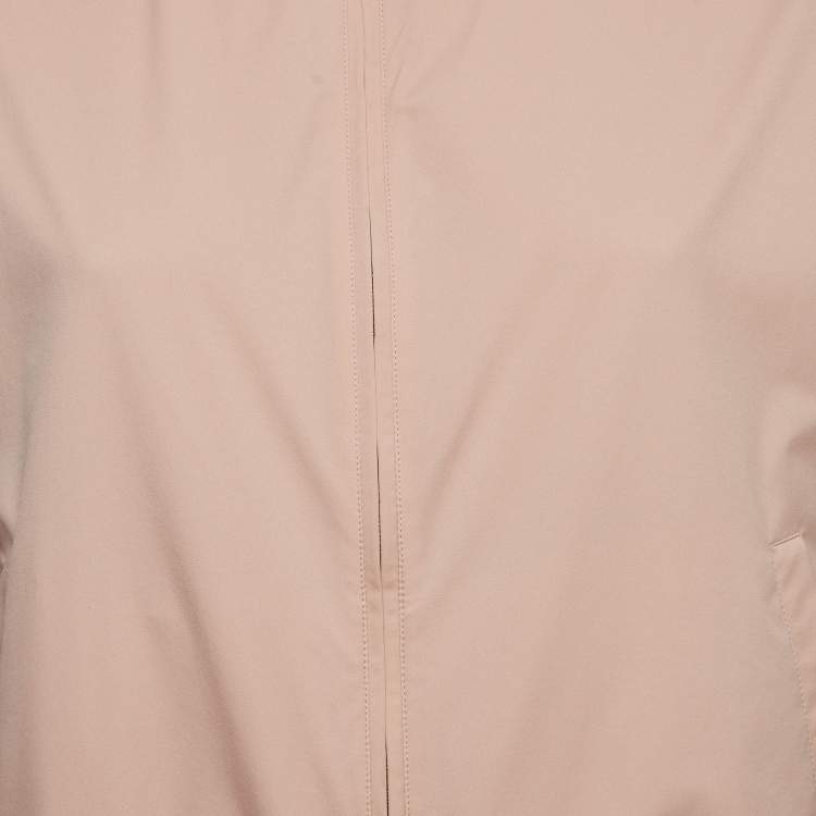Pre Owned Loro Piana Pink WindJersey Green Storm System Reversible Jacket S