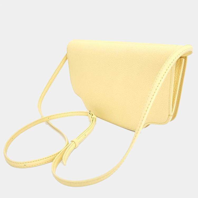 Pre Owned Loro Piana Secia Cutch And Shoulder Bag