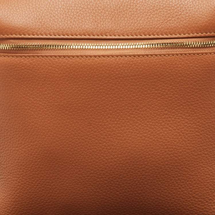 Pre Owned Loro Piana Brown Leather Extra Pocket L23 Backpack