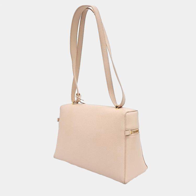 Pre Owned Loro Piana Pink Leather Extra Bag L27