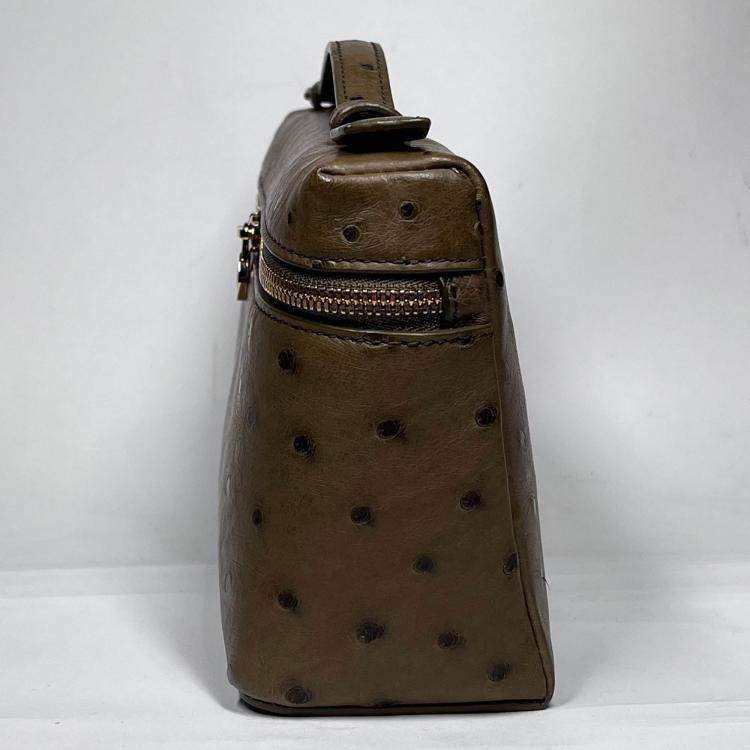 Pre Owned Loro Piana Extra Pocket Ostrich L19