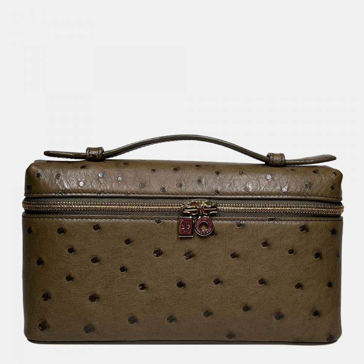 Pre Owned Loro Piana Extra Pocket Ostrich L19