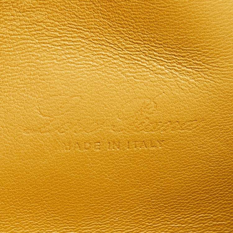 Pre Owned Loro Piana Mustard Ostrich L19 Extra Pocket Pouch