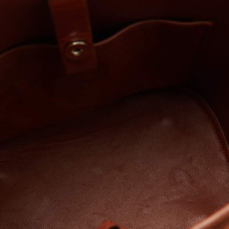 Pre Owned Loro Piana Brown Nubuck Leather Crossbody Bag