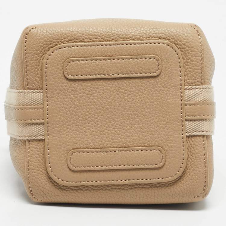 Pre Owned Loro Piana Light Mastic Leather Micro Bale Shoulder Bag