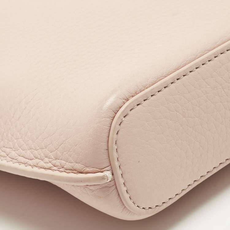 Pre Owned Loro Piana Candoglia Marble Leather Bale Phone Case Crossbody Bag