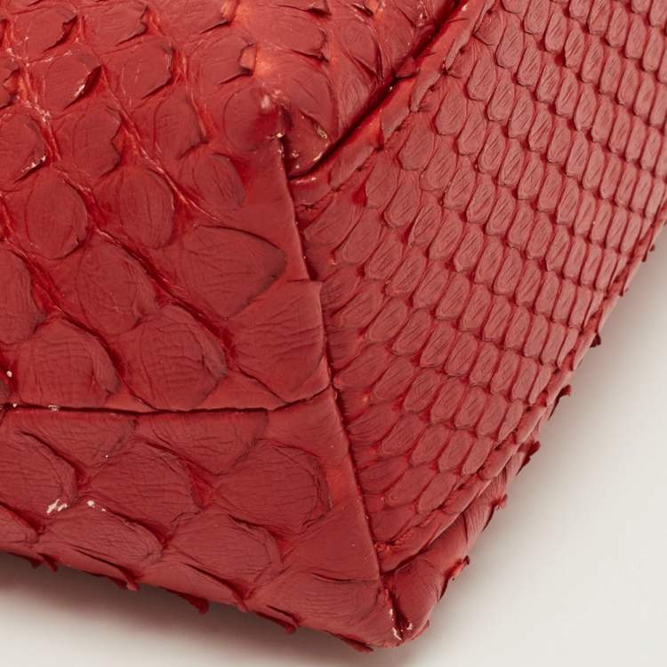 Pre Owned حقيبة إضافية لورو بيانا L19 جلد نعامة رمادي 