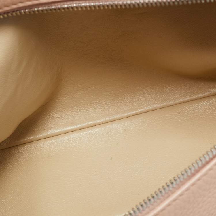 Pre Owned Loro Piana Extra Pocket L19 Pink Leather Pouch Bag