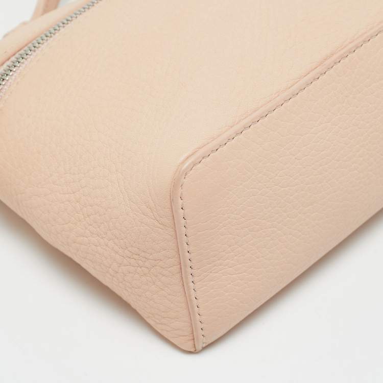 Pre Owned Loro Piana Extra Pocket L19 Pink Leather Pouch Bag