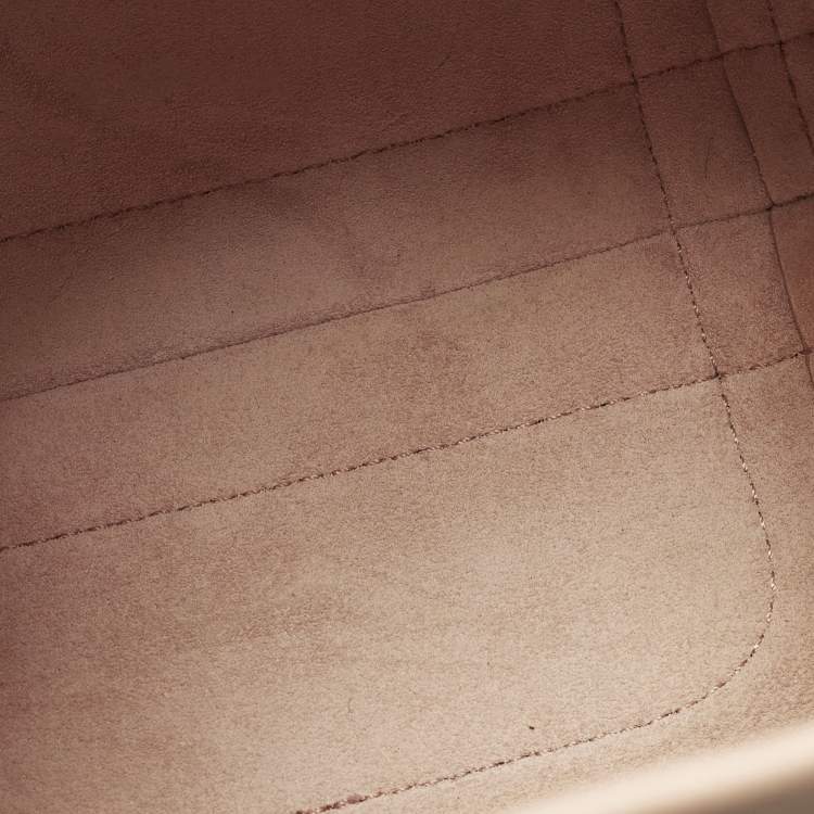 Pre Owned Loro Piana Bale Micro Pink Leather Bucket Bag