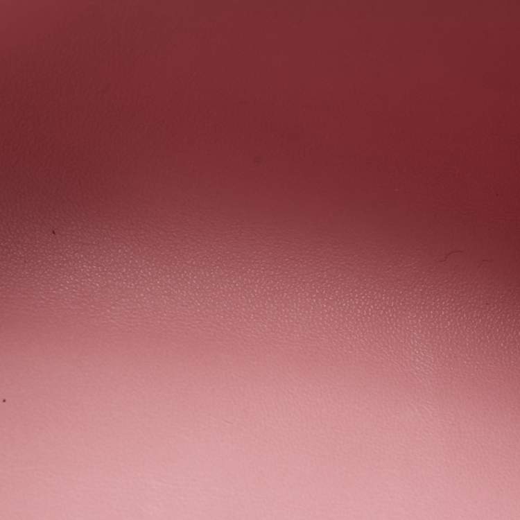 Pre Owned Loro Piana L19 Extra Pocket Pink Ostrich Pouch