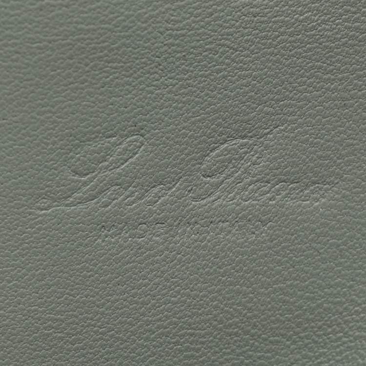 Pre Owned Loro Piana Grey Ostrich Extra Pocket L27 Pouch