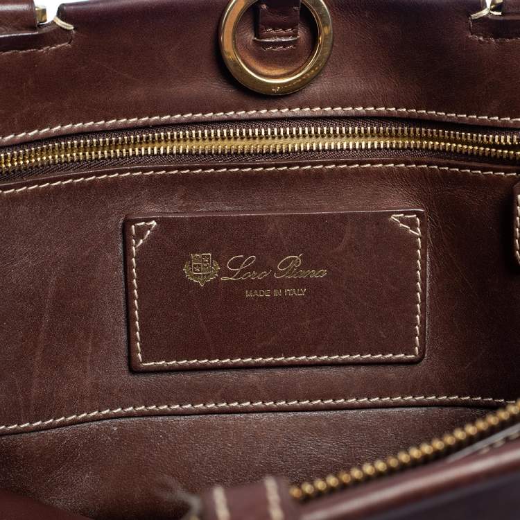 Pre Owned Loro Piana Brown Leather Tote