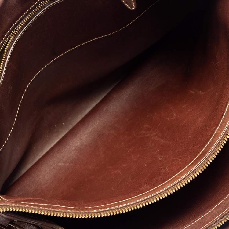Pre Owned Loro Piana Brown Leather Tote