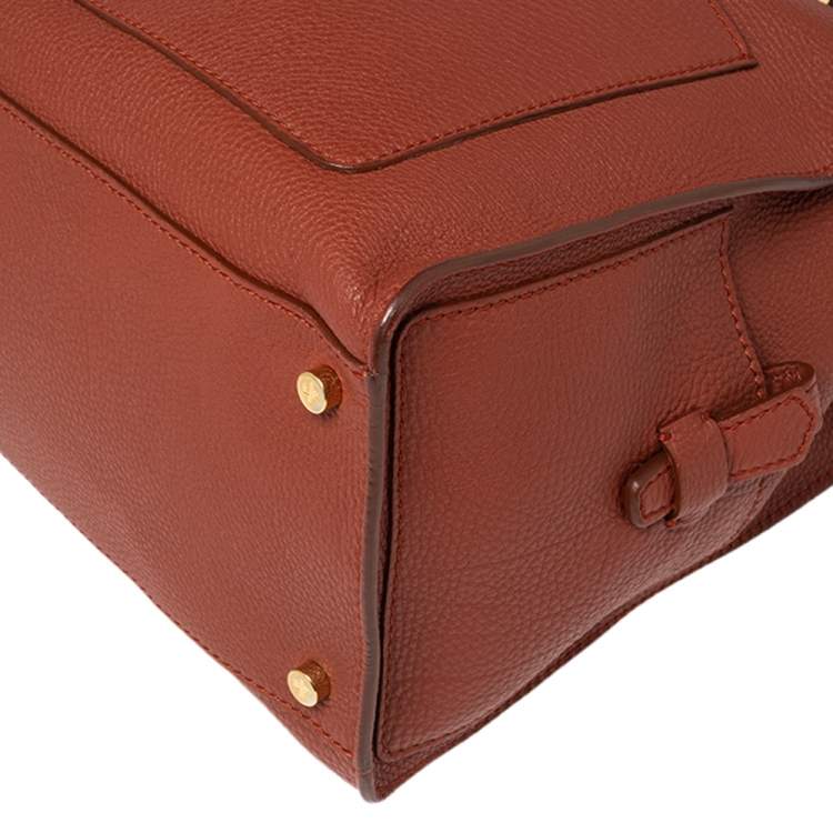 Pre Owned Loro Piana Brown Pebbled Leather Tote
