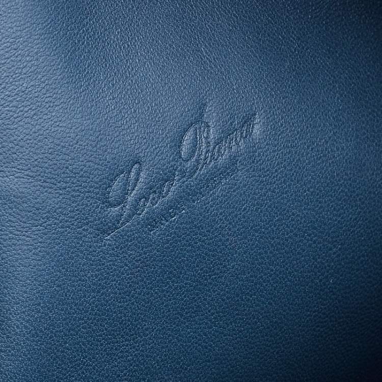 مملوكة مسبقًا Loro Piana Teal Ostrich Zip L19 Pouch