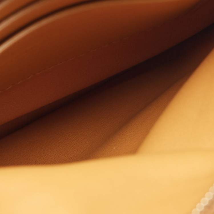 Pre Owned Loro Piana Yellow Leather And Suede My Way Crossbody Bag