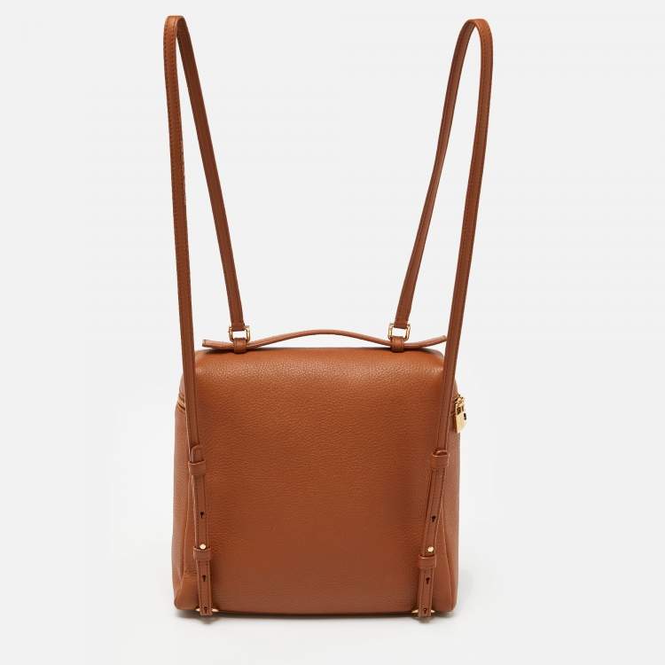Pre Owned Loro Piana Brown Leather Extra Pocket L23 Backpack