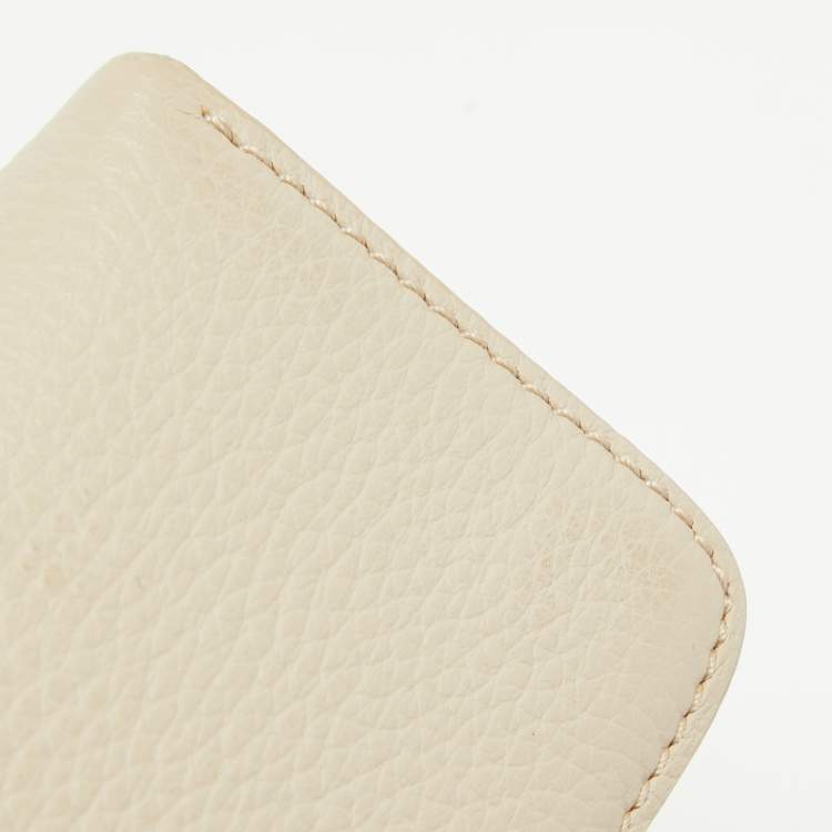 Pre Owned Loro Piana Beige Leather Extra Pocket L19 Pouch