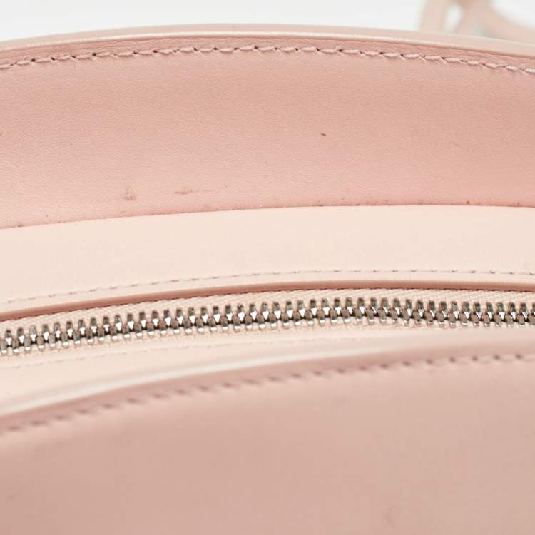 Pre Owned Loro Piana Pink Leather Sesia Crossbody Bag