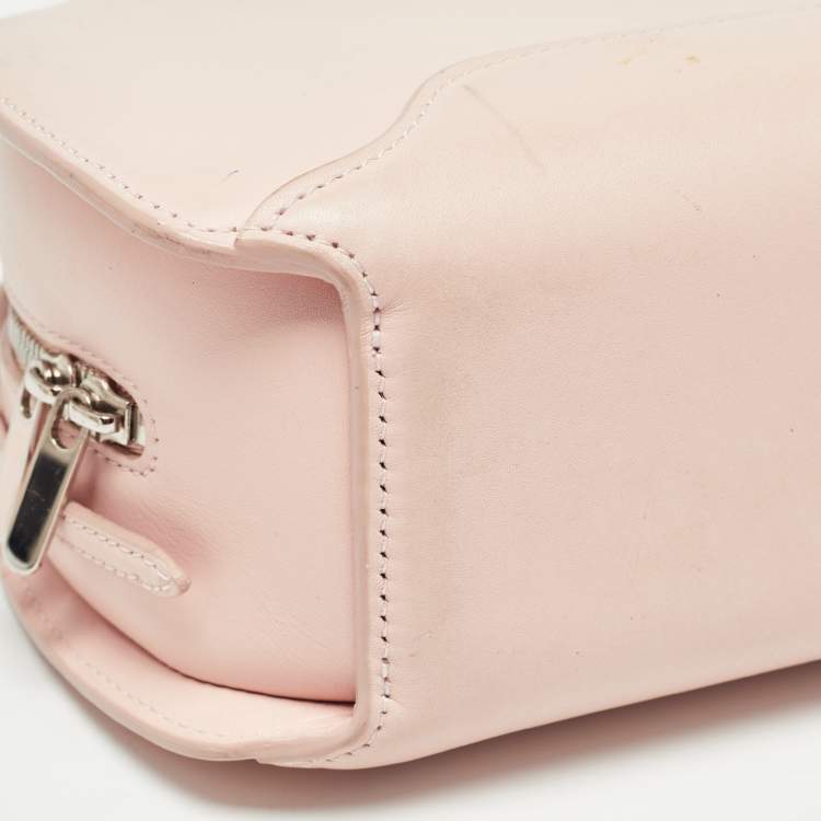 Pre Owned Loro Piana Pink Leather Sesia Crossbody Bag