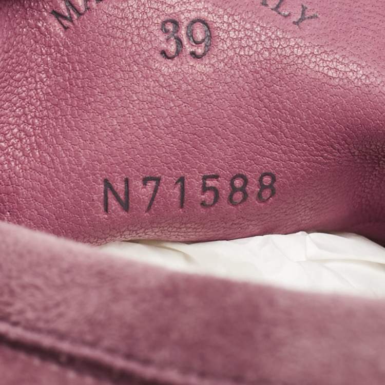 Pre Owned Loro Piana Dakr Pink Suede Summer Charms Walk Loafers Size 39