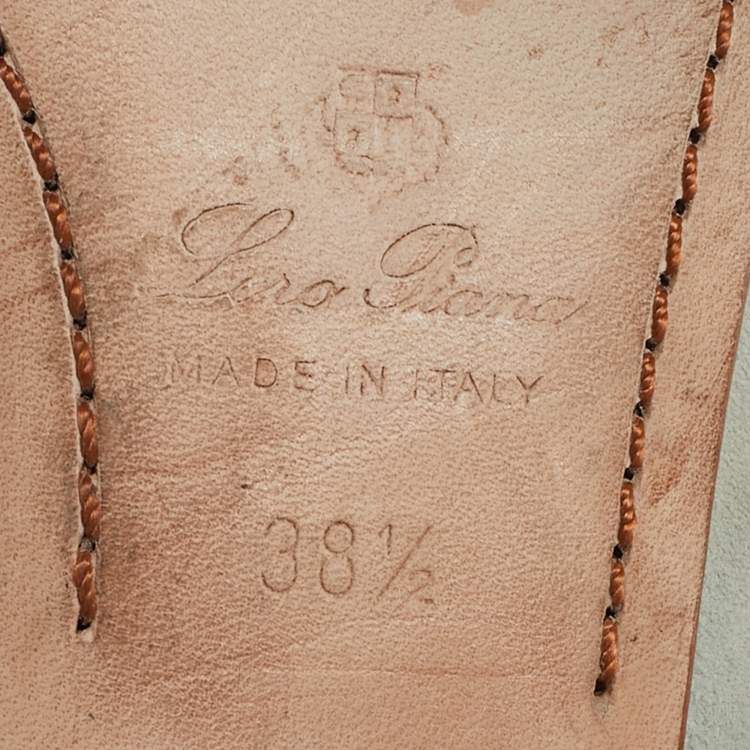 Pre Owned Loro Piana Grey Suede Summer Charms Walk Loafers Size 38.5