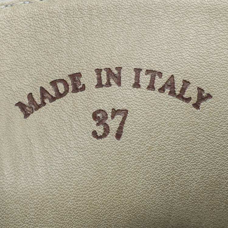 Pre Owned Loro Piana Eucalyptus Suede Summer Charms Walk Mules Size 37
