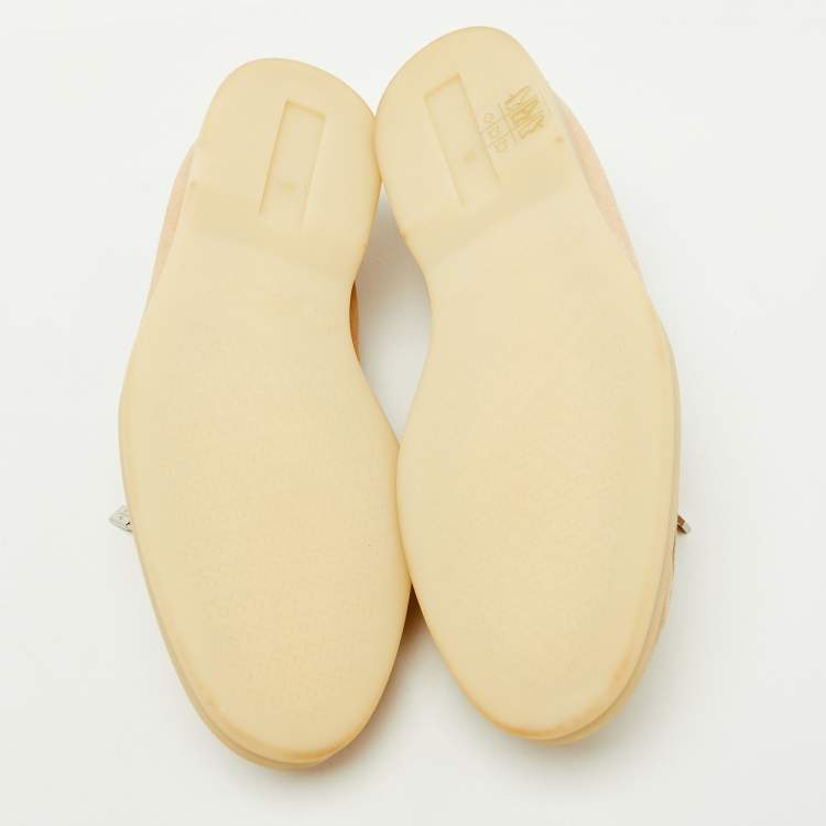 Pre Owned Loro Piana Beige Suede Summer Charms Walk Loafers Size 35