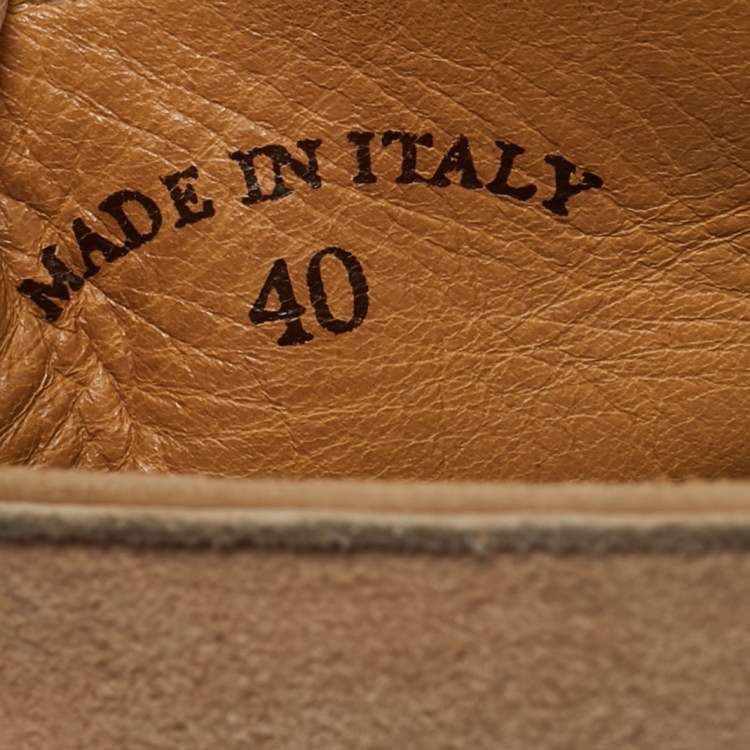 Pre Owned Loro Piana Beige Suede Open Walk Ankle Length Boots Size 40