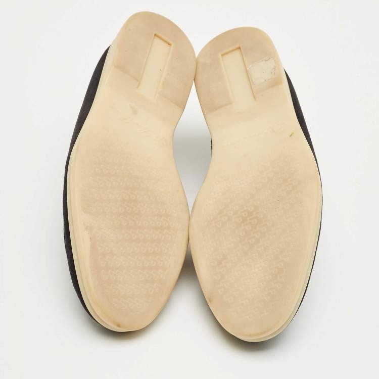 Pre Owned Loro Piana Navy Blue Suede Open Walk Ankle Length Boots Size 36.5