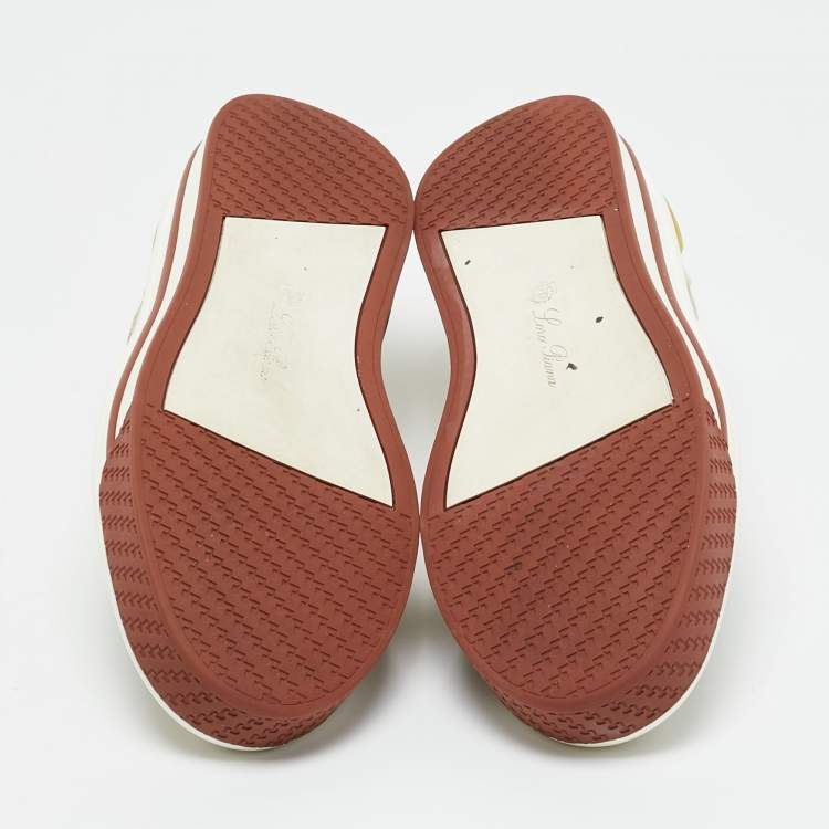 Pre Owned Loro Piana 360 LP Flexy Walk Size 36 Grey Fabric and Suede Low Top Sneakers