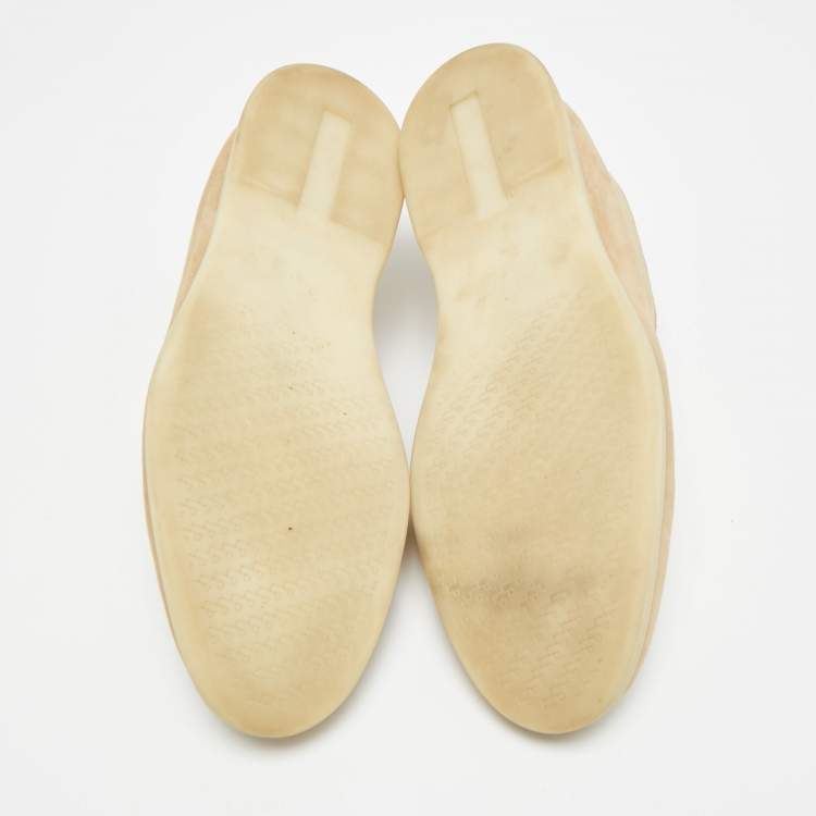 Pre Owned Loro Piana Open Walk Size 39 Beige Suede Ankle Length Boots