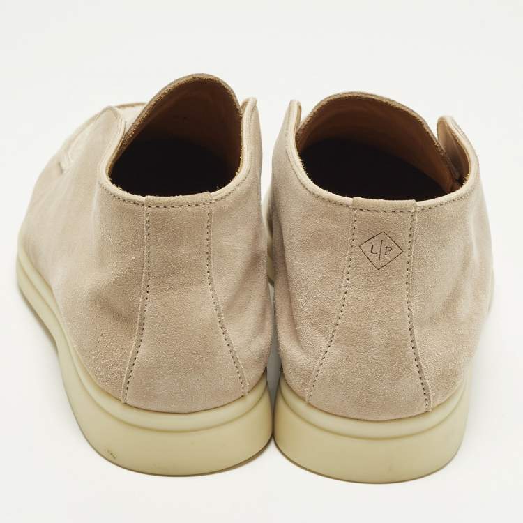 Pre Owned Loro Piana Open Walk Size 36 Beige Suede Ankle Length Boots