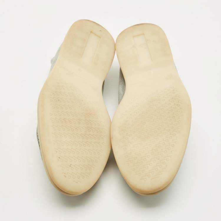 Pre Owned Loro Piana Summer Walk Size 38 Blue Suede Loafers