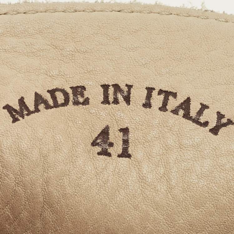 Pre Owned Loro Piana Summer Charms Walk Size 41 Beige Suede Loafers