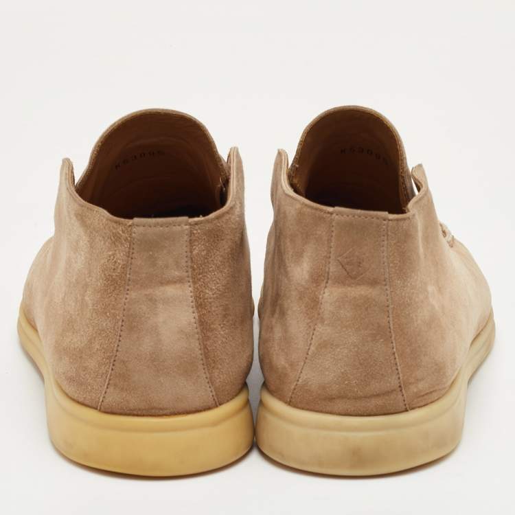 Pre Owned Loro Piana Open Walk Size 43 Sand Beige Suede Ankle Length Boots