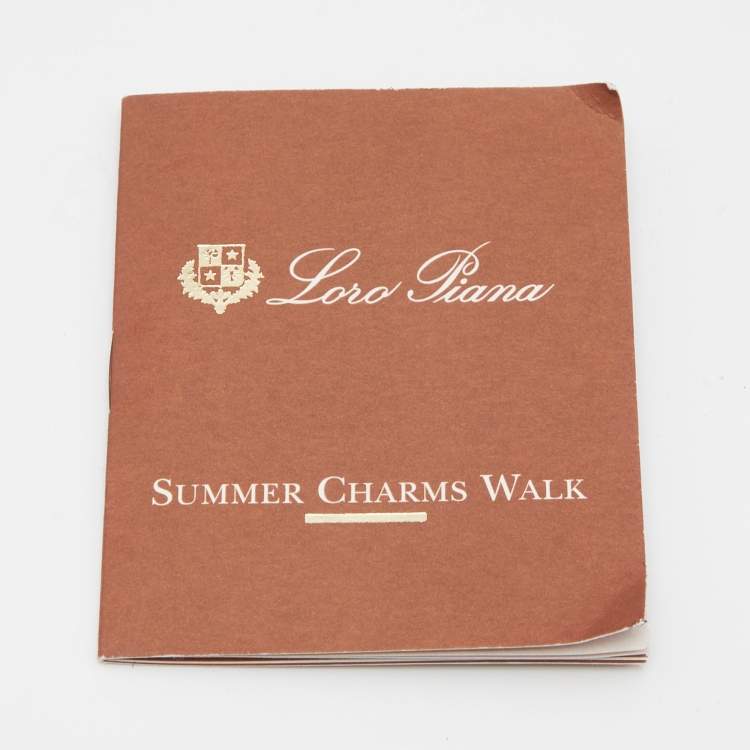 Pre Owned Loro Piana Navy Blue Suede Summer Charms Walk Slip On Loafers Size 38