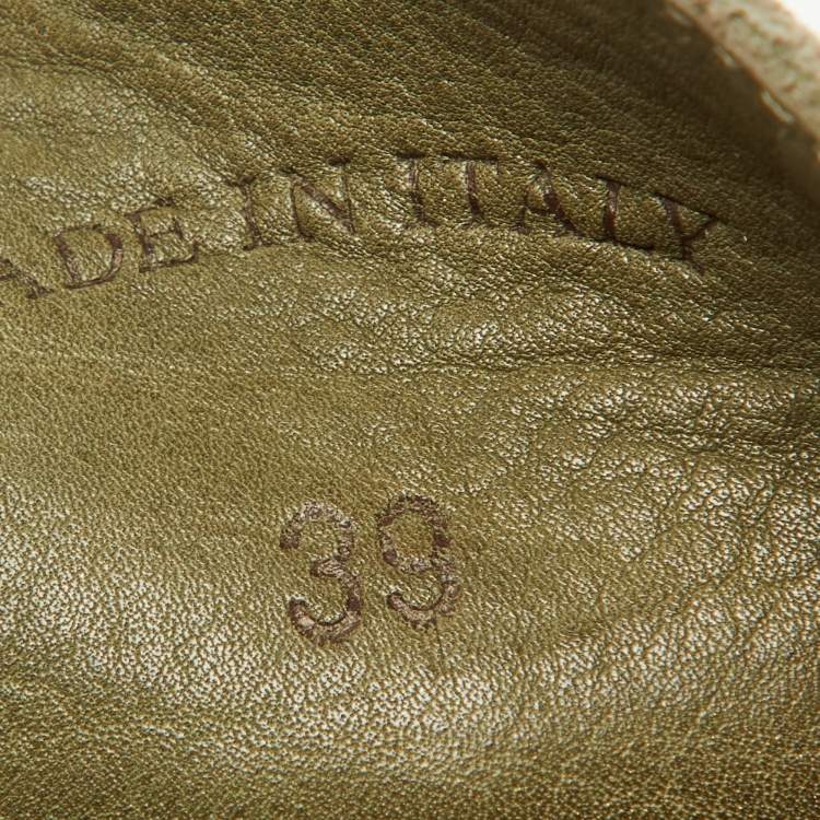 Pre Owned Loro Piana Green Suede Summer Charms Walk Loafers Size 39
