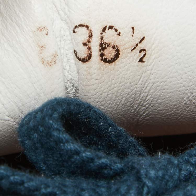 Pre Owned Loro Piana Tricolor Suede Play Sneakers Size 36.5