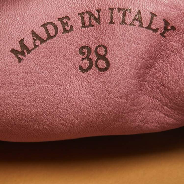 Pre Owned Loro Piana Pink Suede Summer Charms Walk  Loafers Size 38