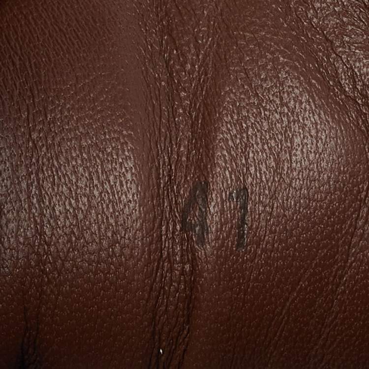 Pre Owned Loro Piana Brown Nubuck Leather and Wool Newport Lace Up Sneakers Size 41